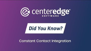 Did You Know? Constant Contact Integration