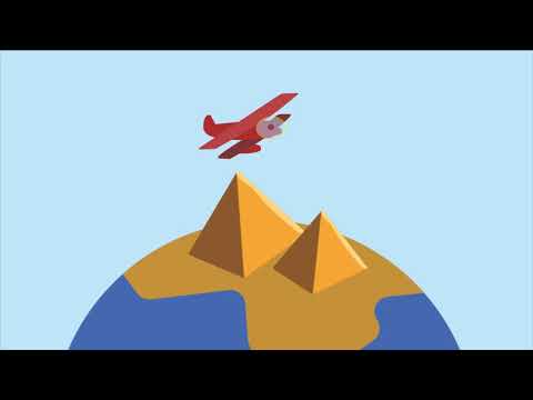 Flying Around the World in 360 Degrees -An Animation