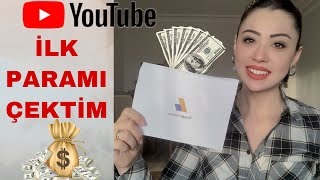 Youtube'dan ilk paramı çektim | Para kazanmak için ne yapmak gerekiyor | First money from youtube.