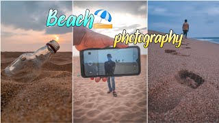 Photography at 🌊beach ⛱️ | Creative mobile photography ideas