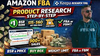 Amazon FBA Product Research Step-By-Step with Keepa | NO Guessing REALData Only