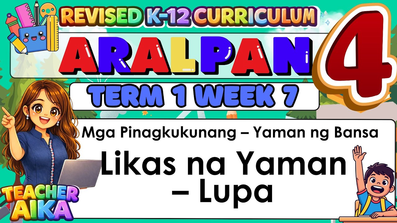 Grade 4 AP –Term 1 Week 7 Mga Pinagkukunang – Yaman ng Bansa (Likas na ...