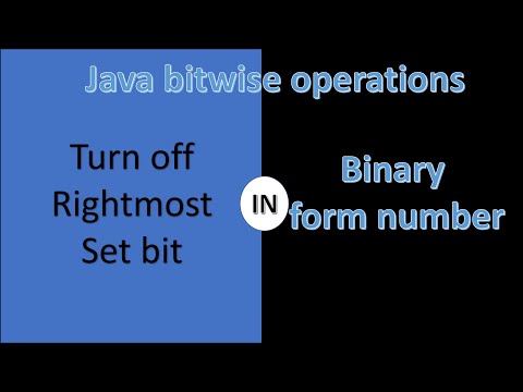 Turn off the rightmost set bit in a binary form of a number