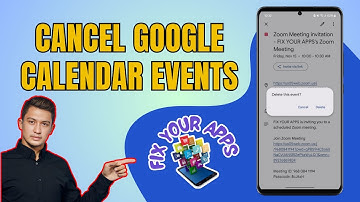How to Cancel Google Calendar Events