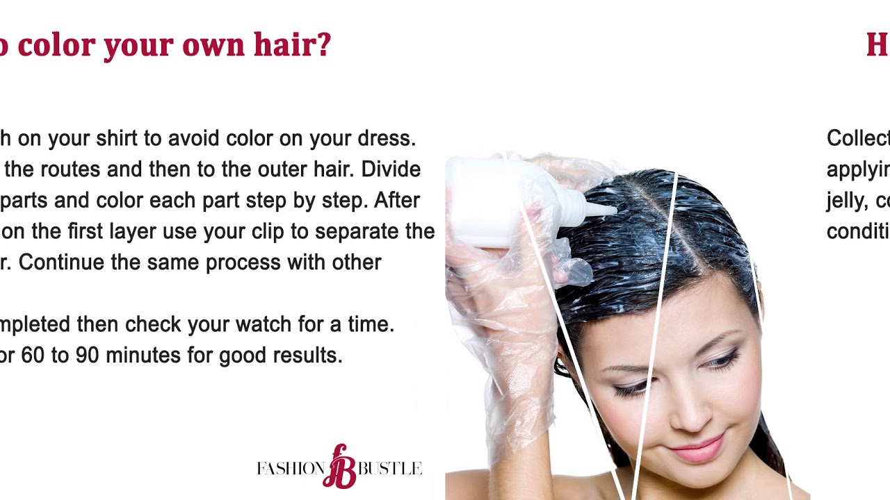 How to dye your hair at home just in 5 minutes easily? YouTube
