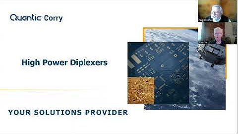 Quantic Corry Tech Talk: High Power Diplexers