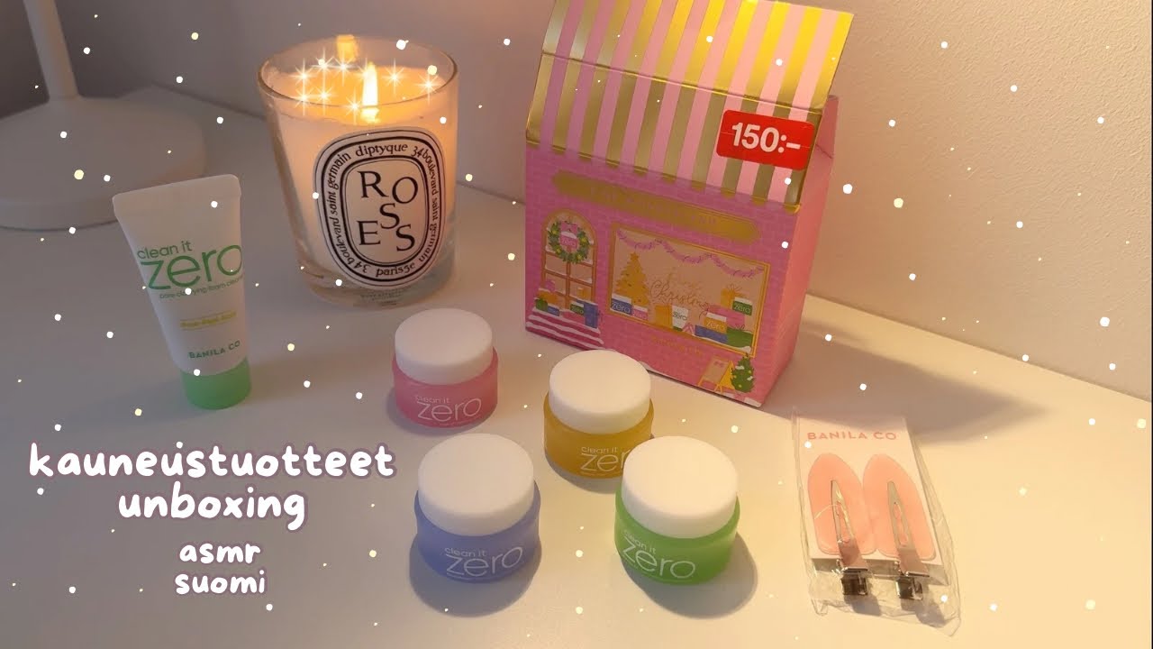 ASMR suomi - Uudet kauneustuotteet unboxing | ostokset esittely | korealainen kosmetiikka ihonhoito