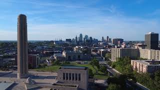 National WWI Memorial, Kansas City - 4K Drone Footage