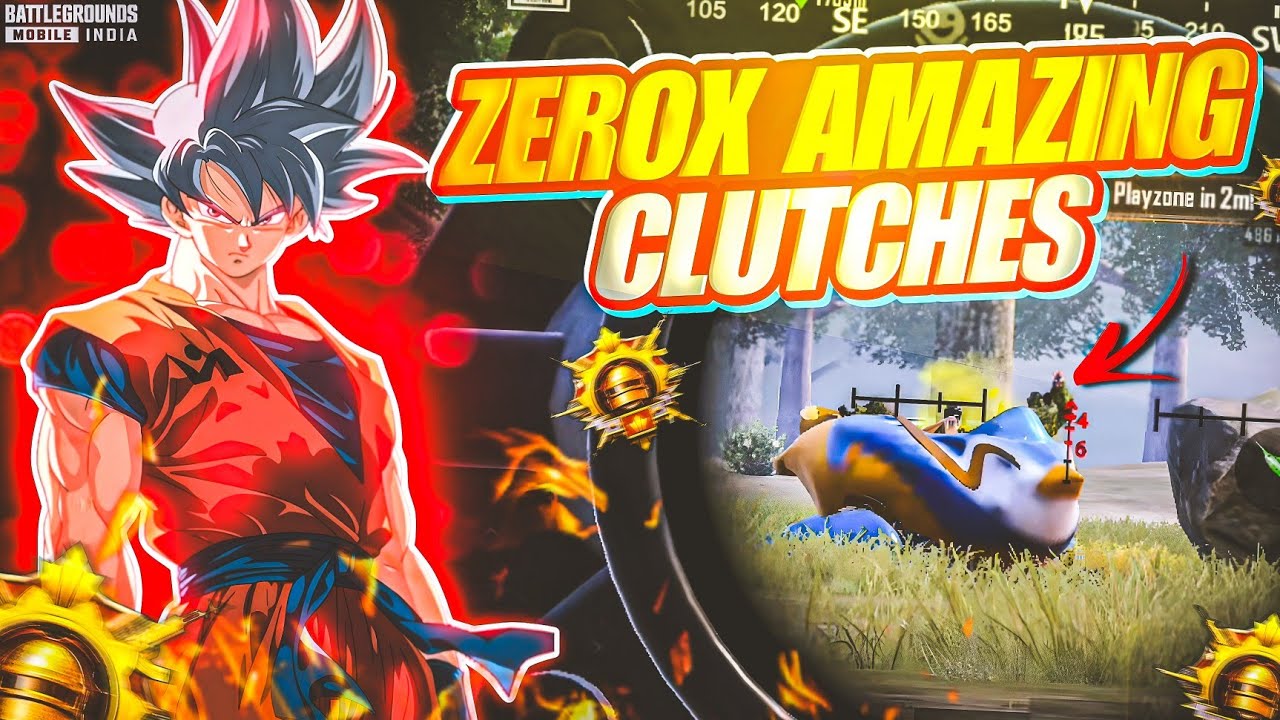 ZEROX 💥AMAZING CLUTCHES || 💀6 Finger+Full Gyro || 🔱Aggrasive Gameplay || 1v4 Clutch || POCO X3 PRO |