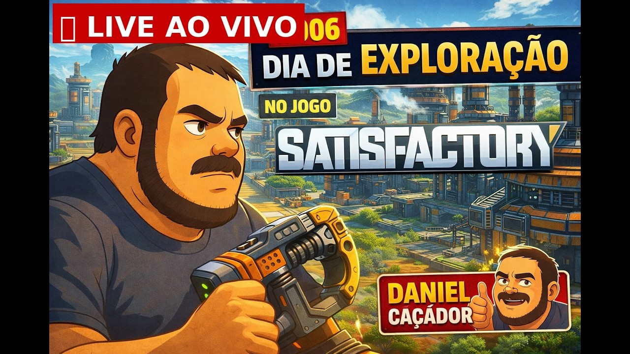🔴 AO VIVO – EXPLORAÇÃO INSANA no Satisfactory #006! Novos recursos e perigos!