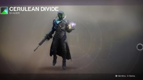 Destiny 2 Warlock with Holdfast Armor and Cerulean Divide Shader