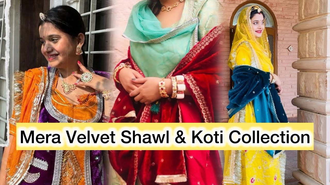 Velvet Shawl & Koti💖 — Simple, Elegant, and Easy to Make.#ranjurajpurohit#velvetkoti#velvetshawls 