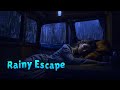 Rain on a Tin Roof for Sleeping 24/7, Deep Sleep with Heavy Rain &amp; Thunder on Metal Roof at Night