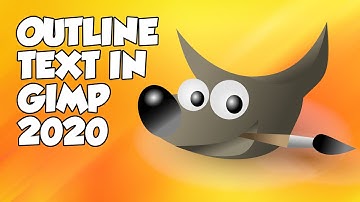 How To Outline Text In Gimp - Easy!