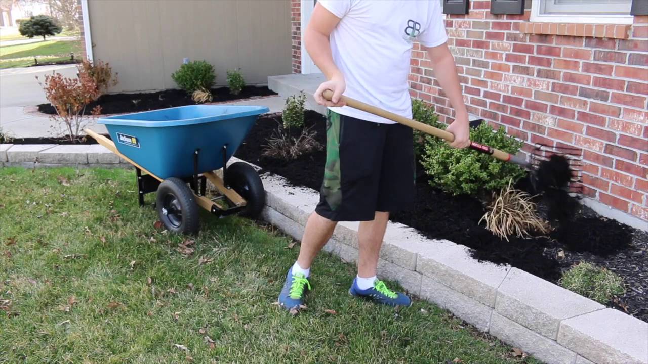 Landscape Cleanup and Mulch Installation 2016 YouTube