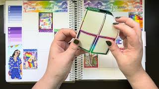 Plan With Me June 17th to June 23rd - Erin Condren Vertical- Caress Press Shine Bright Weekly Kit