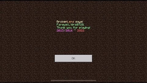 Minecraft brokenlens server end