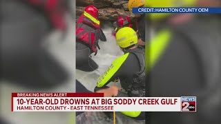 10-year-old drowns at Big Soddy Creek Gulf in East TN