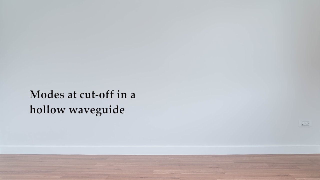 EX: Modes at cut-off in a hollow waveguide