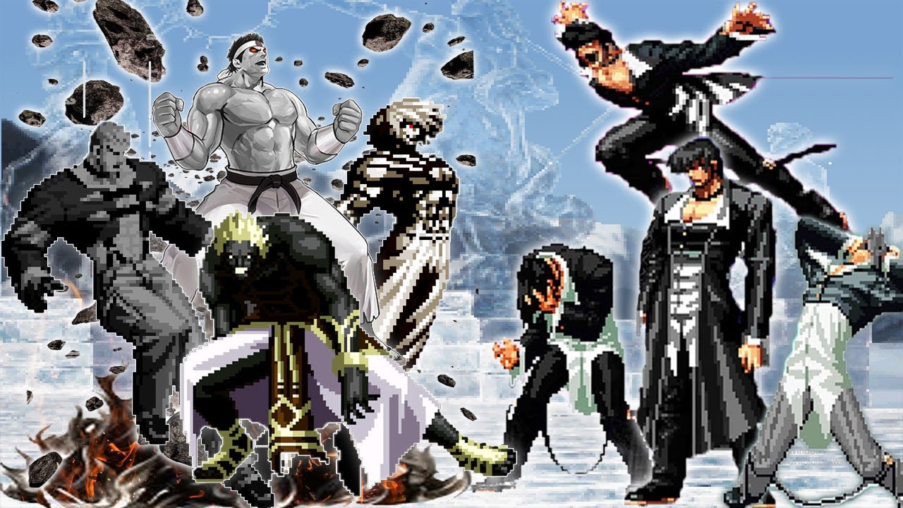 [Mugen KOF] Stone Yashiro, Orochi, Mukai, Daimon Team Vs Super Bosses ...