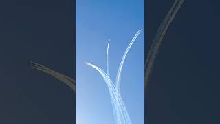 Frecce Tricolori Vertical Split Formation At Rivolto Airshow