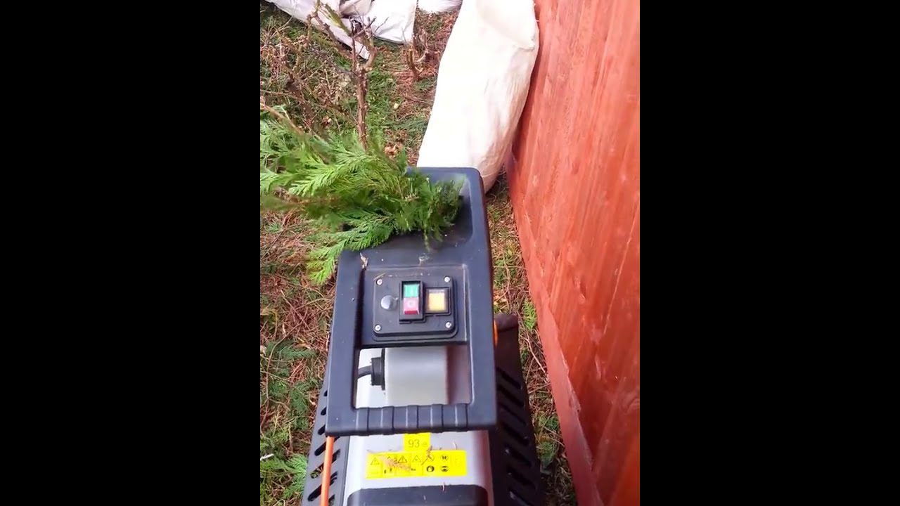 TITAN Silent Garden Shredder in action