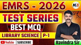 EMRS - 2026 | LIBRARY SCIENCE | TEST SERIES ALL UNITS | BEST MCQ | BY: RAVINDRA SIR