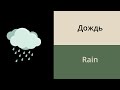 Weather in Russian // Russian vocabulary for beginners