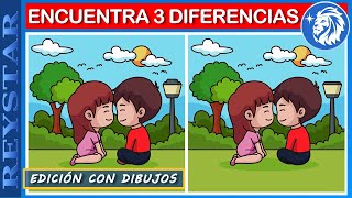 ENCUENTRA 3 DIFERENCIAS ENTRE DOS IMÁGENES | VERSIÓN CON DIBUJOS | REYSTAR