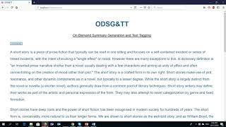 ODSG&TT Demo with NVDA