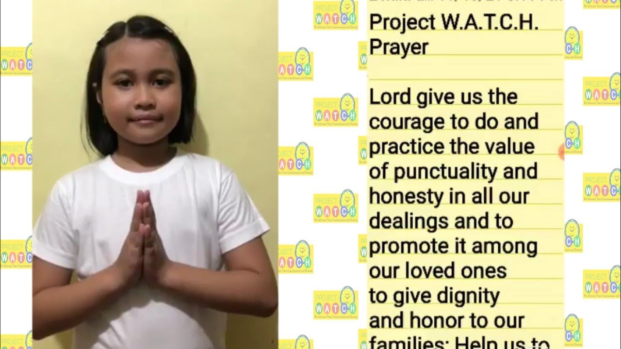 Project W.A.T.C.H. Prayer YouTube