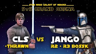 5v5 - CLS + Thrawn vs Relic Jango | SWGOH GAC Counters