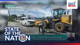 Senior citizen patay, 15 sugatan sa salpukan ng van at truck; Driver ng van, nakaidlip umano | SONA Senior citizen patay, 15 sugatan sa salpukan ng van at truck; Driver ng van, nakaidlip umano | SONA