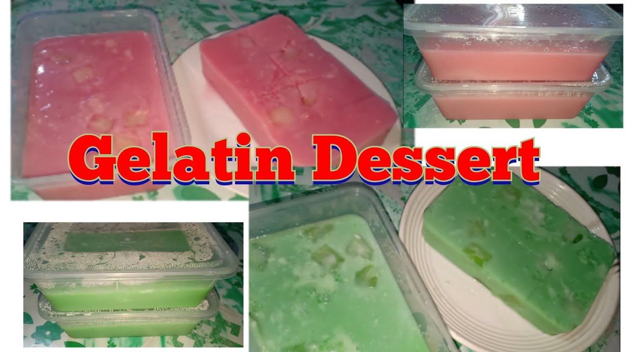 Gelatin Dessert Recipe Red and Green Gelatin Dessert Ekim World