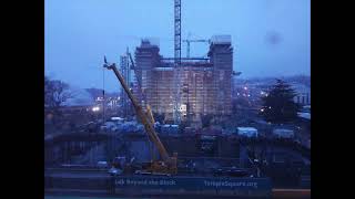 Jan 2023 Salt Lake Temple Square construction time-lapse