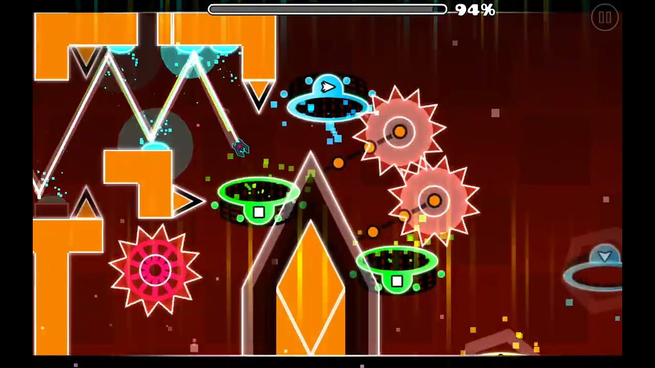 Challenge mode 100% in Geometry dash 2.2