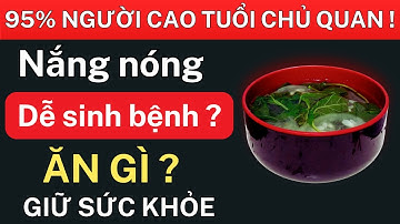 Sức Khỏe Người Cao Tuổi Mùa Nắng Nóng: Dễ Sinh Bệnh Gì? Ăn Gì Để Khỏe Mạnh?