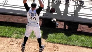 Matt Belisle getting his stretch on.