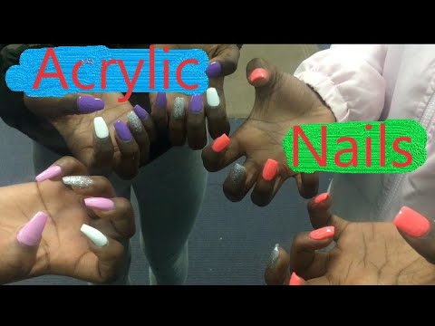 11yrs Old Getting Acrylic Nails - YouTube