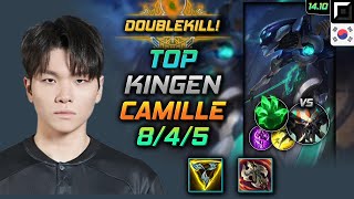 Camille Top Build Kingen Trinity Force Grasp of the Undying - LOL KR Master Patch 14.10