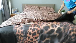 leopard bedding