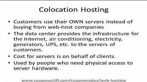 Types of web hosting