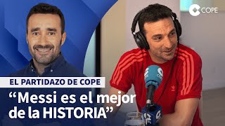 Entrevista a Scaloni, en El Partidazo: 'Maradona fue genial, pero Messi es el mejor de la historia'