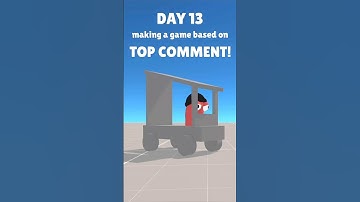 day 13 of making a game based on the top comment! now I added a CAR #gamedev #gamedevelopment