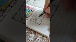 how to sketch a glass window #architecture #drawing #sketchful