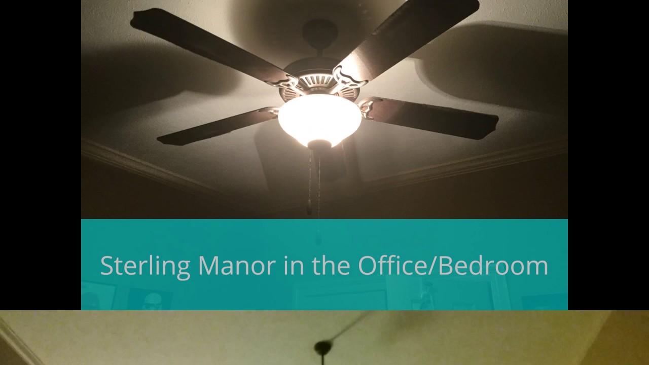 Kichler Sterling Manor Ceiling Fans In My Aunt S House Youtube
