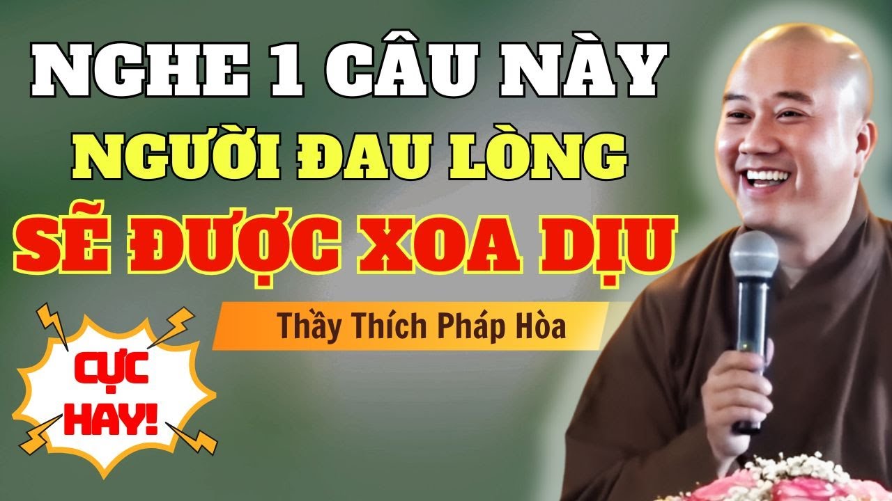 Chỉ Cần Nghe Một Câu Này, Người Đang Đau Lòng Sẽ Cảm Thấy Dễ Thở Hơn | Thầy Pháp Hòa Giảng