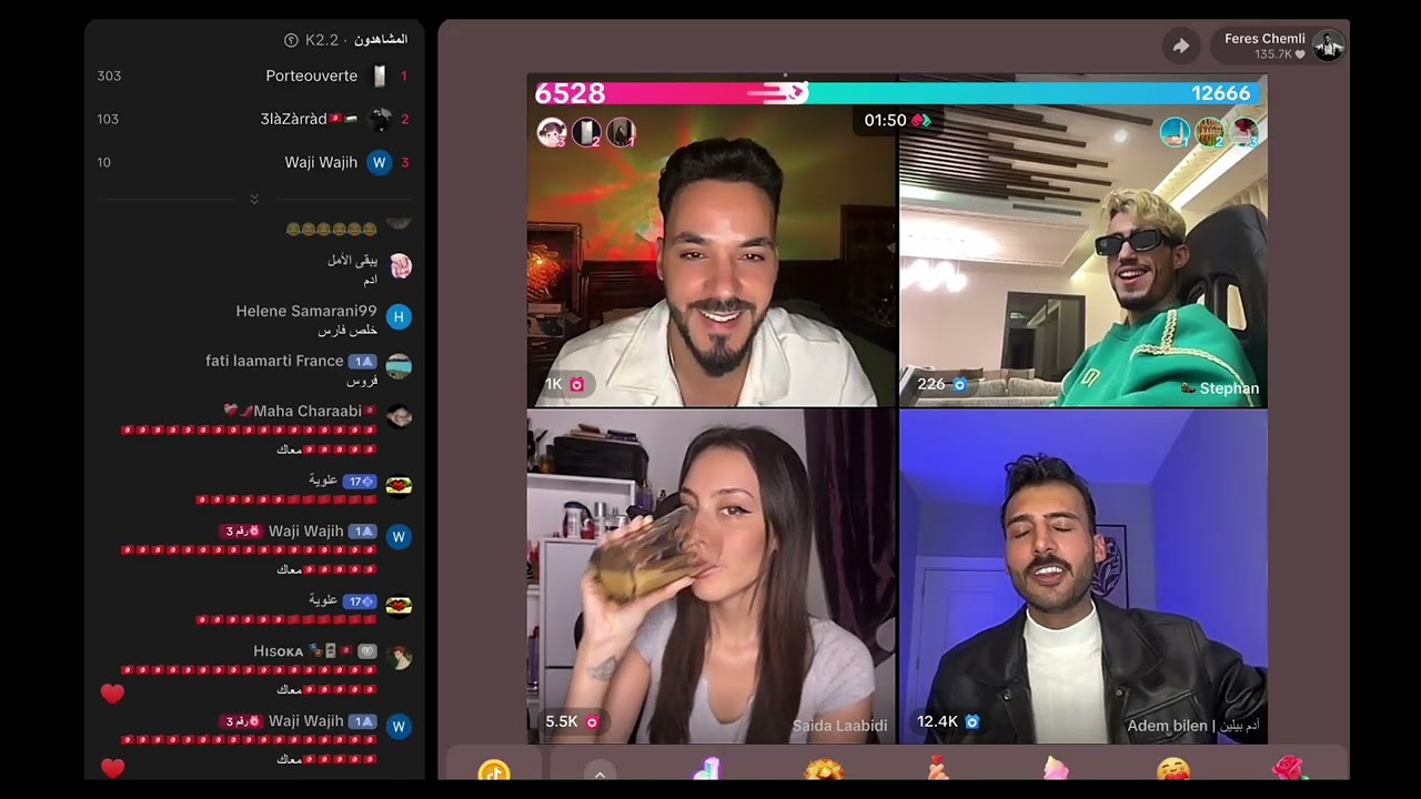 لايف فارس مع سيده✨هل يقدر نيكولا يرفع قضية🤔🔥 فارس و زكية في علاقة🥰اجواء مجنونة مع رفيق وايمن 🤪🤪