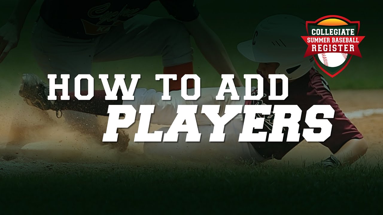 How To Add Players - YouTube