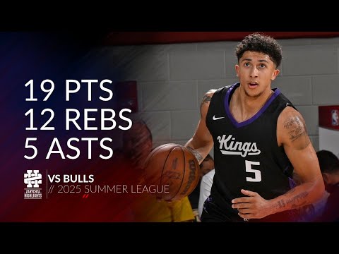 Nique Clifford 19 pts 12 rebs 5 asts vs Bulls 2025 Summer League